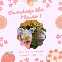 Free Crochet Pattern: Gumdrop the Mouse!