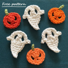 Free Crochet Pattern: Halloween Ghosts & Pumpkins