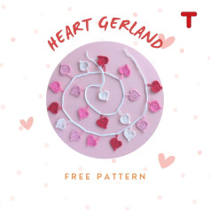 Free Crochet Pattern: Heart Garland