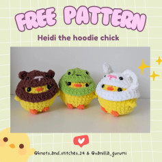 Free Crochet Pattern: Heidi the Hoodie Chicks