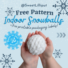 Free Crochet Pattern: Indoor Snowballs