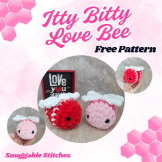 Free Crochet Pattern: Itty Bitty Love Bee