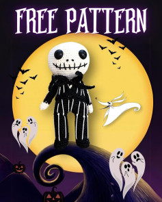 Free Crochet Pattern: Jack Skellington Amigurumi