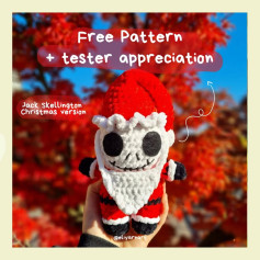 Free Crochet Pattern: Jack Skellington Christmas Amigurumi