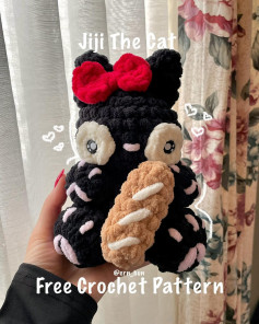 Free Crochet Pattern: Jiji the Cat Amigurumi