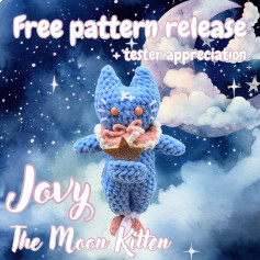 Free Crochet Pattern: Jovy the Moon Kitten