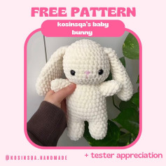 Free Crochet Pattern: Kosinsqas Baby Bunny