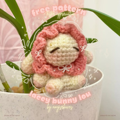 Free Crochet Pattern: Lacy Bunny Lou Amigurumi