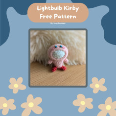 Free Crochet Pattern: Lightbulb Kirby Amigurumi