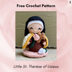 Free Crochet Pattern: Little St. Thérèse of Lisieux Amigurumi