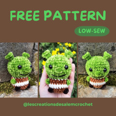Free Crochet Pattern: Low-Sew Amigurumi Shrek