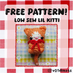 Free Crochet Pattern: Low-Sew Lil Kitty