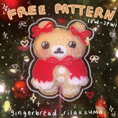 Free Crochet Pattern: Low-Sew Rilakkuma Gingerbread