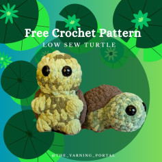 Free Crochet Pattern: Low-Sew Turtle Amigurumi