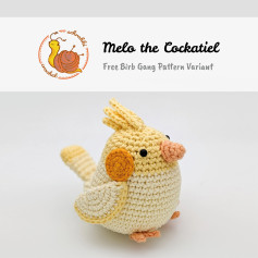 Free Crochet Pattern: Melo the Cockatiel