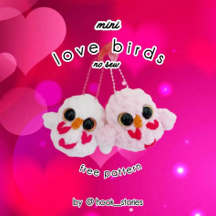 Free Crochet Pattern: Mini Love Birds Amigurumi