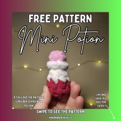 Free Crochet Pattern: Mini Potion Charm