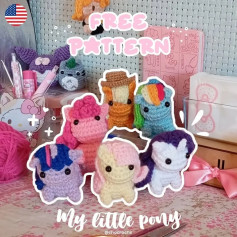Free Crochet Pattern: My Little Pony Amigurumi