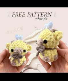 Free Crochet Pattern: No-Sew Adorable Cow Amigurumi
