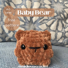 Free Crochet Pattern: No-Sew Baby Bear