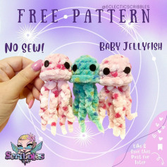 Free Crochet Pattern: No-Sew Baby Jellyfish