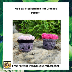 Free Crochet Pattern: No-Sew Blossom in a Pot