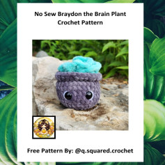Free Crochet Pattern: No-Sew Braydon Brain Plant
