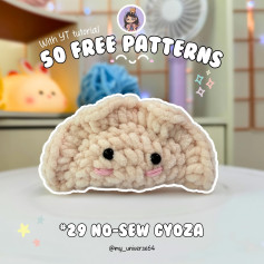Free Crochet Pattern: No-Sew Gyoza