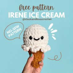 Free Crochet Pattern: No-Sew Irene Ice Cream