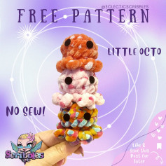 Free Crochet Pattern: No-Sew Little Octopus Amigurumi
