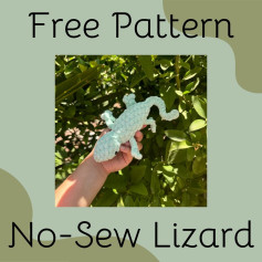 Free Crochet Pattern: No-Sew Lizard Amigurumi
