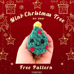 Free Crochet Pattern: No-Sew Mini Christmas Tree