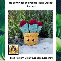 Free Crochet Pattern: No-Sew Piper Paddle Plant