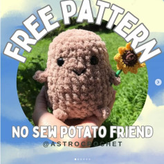 Free Crochet Pattern: No-Sew Potato Friend