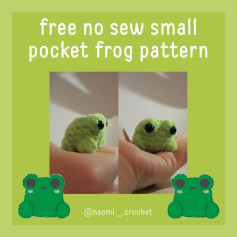 Free Crochet Pattern: No-Sew Small Pocket Frog