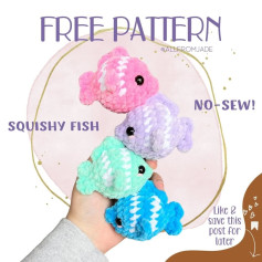 Free Crochet Pattern: No-Sew Squishy Fish Amigurumi