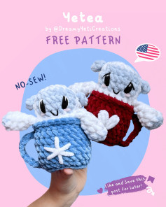 Free Crochet Pattern: No-Sew Yeti Tea Cozy Amigurumi