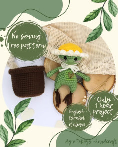 Free Crochet Pattern: One-Hour Flower Pot Sprout