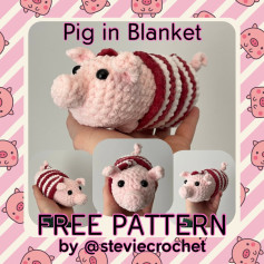 Free Crochet Pattern: Pig in Blanket