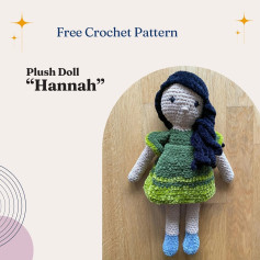 Free Crochet Pattern: Plush Doll Hannah