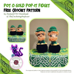 Free Crochet Pattern: Pot-o-Gold Pop-it Fidgets