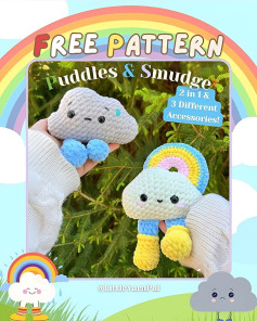Free Crochet Pattern: Puddles & Smudge Amigurumi Clouds
