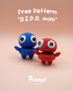 Free Crochet Pattern: R.E.P.O. Mini Amigurumi