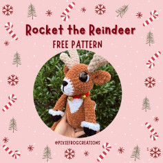 Free Crochet Pattern: Rocket the Reindeer