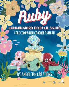 Free Crochet Pattern: Ruby the Hummingbird Bobtail Squid
