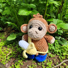 Free Crochet Pattern: Small Banana for Cheeky Monkey Toy