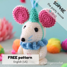 Free Crochet Pattern: Sophie the Party Mouse