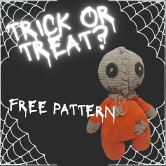 Free Crochet Pattern: Spooky Halloween Rag Doll