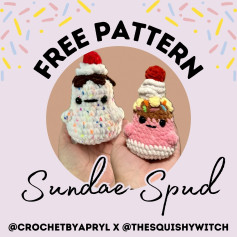 Free Crochet Pattern: Sundae Spud Amigurumi
