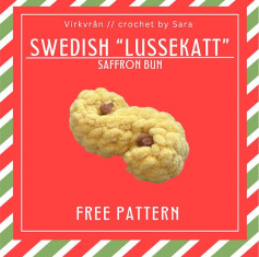 Free Crochet Pattern: Swedish Saffron Buns